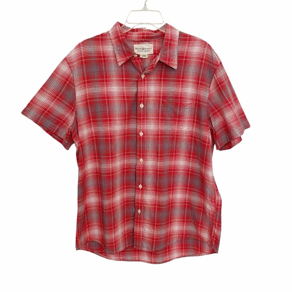 Ralph Lauren Denim & Supply Men’s XL Red Plaid Short Sleeve Button Up Shirt - Picture 1 of 7